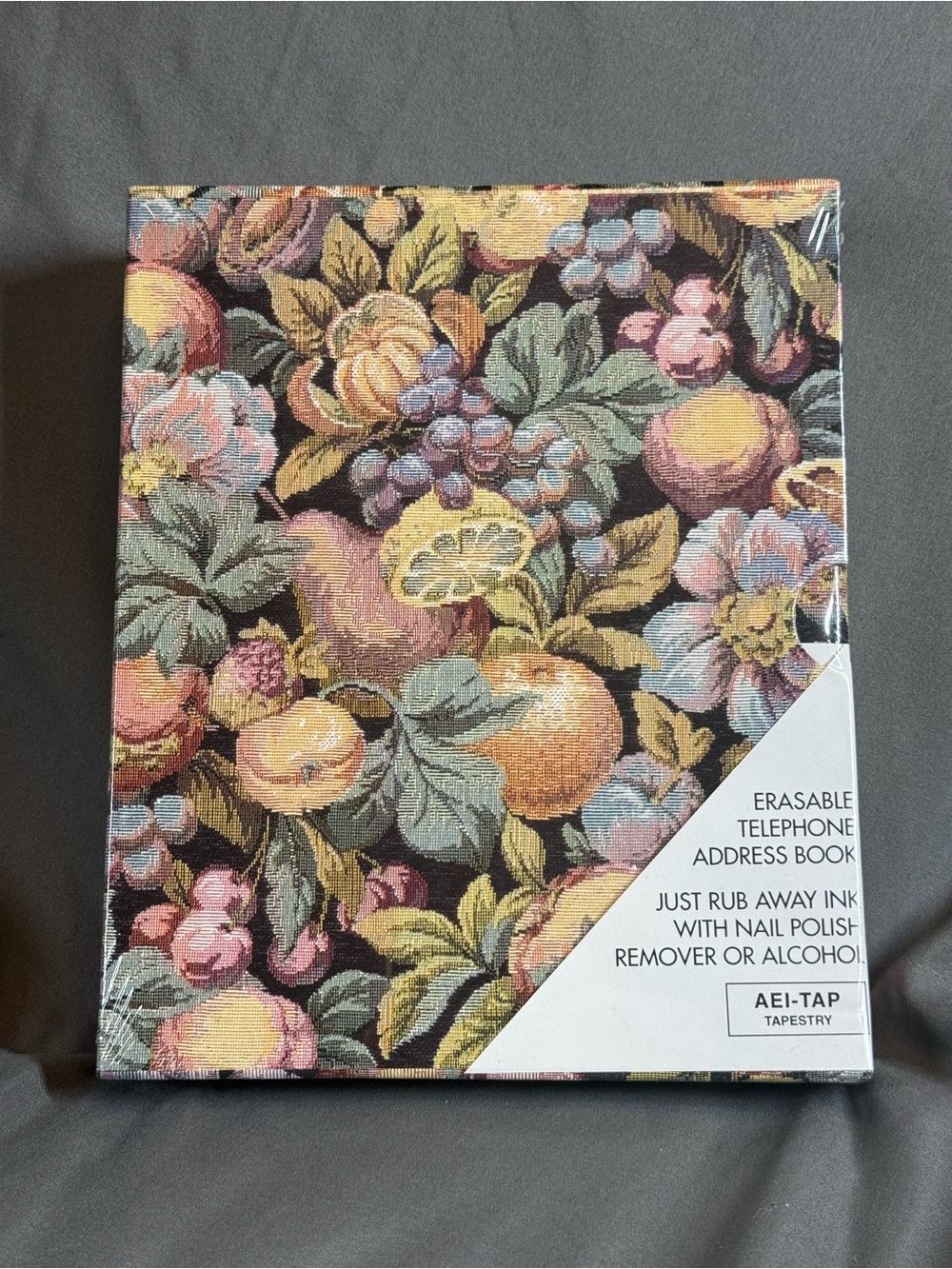 AEI-TAP Tapestry Fruit Garden Erasable Address Book - Multicolor